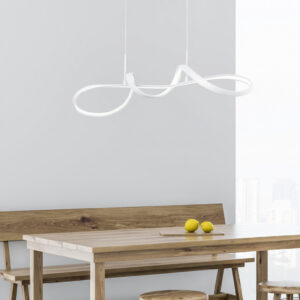 Κρεμαστό Φωτιστικό Reality PERUGIA  LED, 37W · 4500lm, 4000K Λευκό Ματ Μεταλλικό, Step Dimmable – R37091131