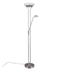 Φωτιστικό Δαπέδου Reality LED 27W Νίκελ Ματ Μεταλλικό Dimmable 2700lm 3000K R40073507