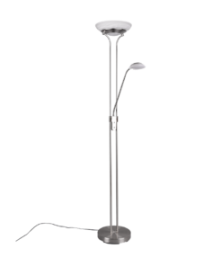 Φωτιστικό Δαπέδου Reality LED 27W Νίκελ Ματ Μεταλλικό Dimmable 2700lm 3000K R40073507