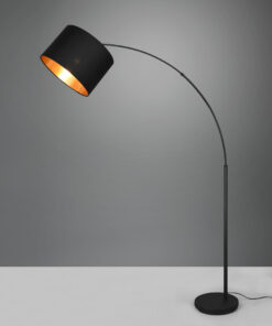 Φωτιστικό Δαπέδου Reality BOLIVIA 1x E27 Μαύρο Ματ Μεταλλικό με ποδοδιακόπτη – R40081080