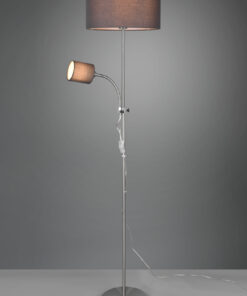 Φωτιστικό Δαπέδου Reality E27 Νίκελ Ματ Μεταλλικό R40192007