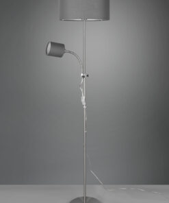 Φωτιστικό Δαπέδου Reality E27 Νίκελ Ματ Μεταλλικό R40192007