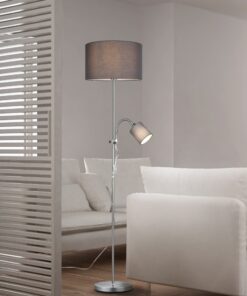 Φωτιστικό Δαπέδου Reality E27 Νίκελ Ματ Μεταλλικό R40192007