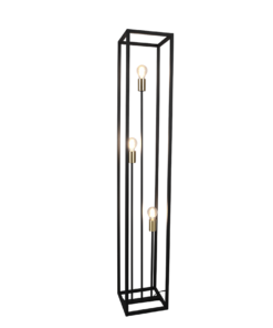 Φωτιστικό Δαπέδου Reality 3xE27 Μαύρο Ματ Μεταλλικό R40193032