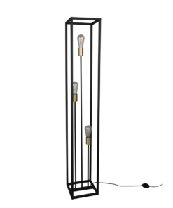 Φωτιστικό Δαπέδου Reality 3xE27 Μαύρο Ματ Μεταλλικό R40193032