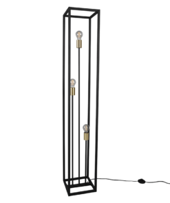 Φωτιστικό Δαπέδου Reality 3xE27 Μαύρο Ματ Μεταλλικό R40193032