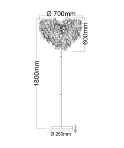 Φωτιστικό Δαπέδου Reality 3xE14 Χρώμιο Μεταλλικό R40463001