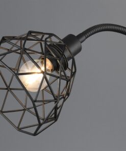 Φωτιστικό Δαπέδου Μαύρο Ματ Πλέγμα Reality 1x E27 & 1x E14- R40712032