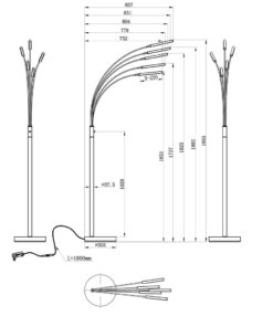 Φωτιστικό Δαπέδου Reality LED 3,5W Νίκελ Ματ Μεταλλικό Step Dimmable 350lm 3000K R41031507