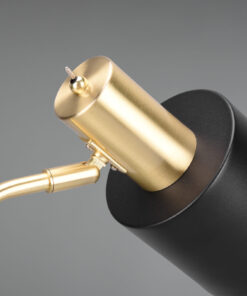 Φωτιστικό Δαπέδου Reality ADAM 1x E27 Schwarz-Gold Μεταλλικό – R41041080