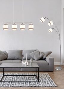 Φωτιστικό Δαπέδου Trio Lighting 3xE14 Χρώματος Χρωμίου – R41553006