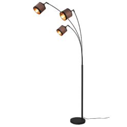 Φωτιστικό Δαπέδου Trio Lighting 3xE14 Καφέ Χρώματος – R41553041