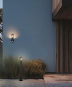 Φωτιστικό Κολωνάκι Κήπου Ανθρακί PALOMA 1x E27 IP44 Reality – R41716142