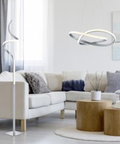 Φωτιστικό Δαπέδου Reality LED 11W Νίκελ Ματ Μεταλλικό Dimmable 950lm 3000K R42051107