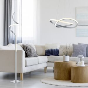 Φωτιστικό Δαπέδου Reality LED 11W  Νίκελ Ματ Μεταλλικό Dimmable 950lm 3000K  R42051107
