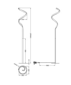 Φωτιστικό Δαπέδου Reality LED 11W Λευκό Ματ Μεταλλικό Dimmable 1100lm 4000K R42051131
