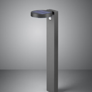 Ηλιακό Κολωνάκι με Ανιχνευτή Κίνησης Reality LED 4,5W  Ανθρακί Ατσάλι 290lm 3000K IP44 R42251142