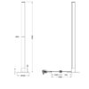 Φωτιστικό Δαπέδου Reality LED 10W  Χρώμιο Μεταλλικό Dimmable 1000lm 3000K  R42571100