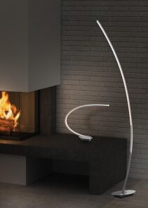 Φωτιστικό Δαπέδου Reality LED 11W Βουρτσισμένο Αλουμίνιο Μεταλλικό 1100lm 3000K R42791105