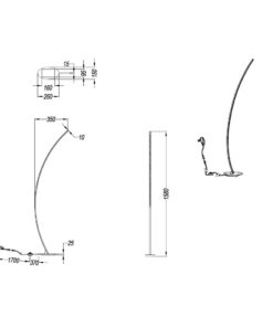 Φωτιστικό Δαπέδου Reality LED 11W Μαύρο Ματ Μεταλλικό 1100lm 3000K R42791132