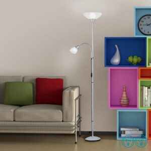 Φωτιστικό Δαπέδου Reality   E27 Τιτάνιο Μεταλλικό    R4393-87