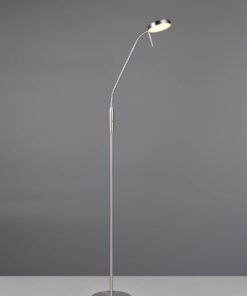 Επαναφορτίζομενο Φωτιστικό Δαπέδου Νίκελ Ματ MORENO LED Dimmable 3W 300lm CCT με Βάση Φόρτισης Reality – R44561107