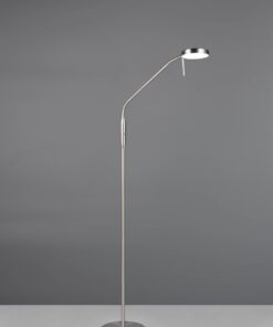 Επαναφορτίζομενο Φωτιστικό Δαπέδου Νίκελ Ματ MORENO LED Dimmable 3W 300lm CCT με Βάση Φόρτισης Reality – R44561107