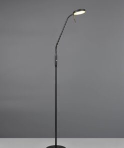 Επαναφορτίζομενο Φωτιστικό Δαπέδου Μαύρο Ματ MORENO LED Dimmable 3W 300lm CCT με Βάση Φόρτισης Reality – R44561132