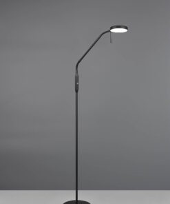 Επαναφορτίζομενο Φωτιστικό Δαπέδου Μαύρο Ματ MORENO LED Dimmable 3W 300lm CCT με Βάση Φόρτισης Reality – R44561132