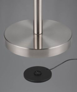 Επαναφορτίζομενο Φωτιστικό Δαπέδου Σποτ Νίκελ Ματ GOMEZ LED Dimmable 3W 300lm CCT με Βάση Φόρτισης Reality – R44571107