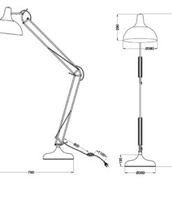 Φωτιστικό Δαπέδου Reality E27 Μαύρο Ματ Μεταλλικό R46061032