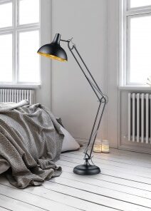 Φωτιστικό Δαπέδου Reality E27 Μαύρο Ματ Μεταλλικό R46061032