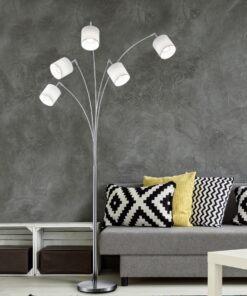 Φωτιστικό Δαπέδου Reality 5xE14 Νίκελ Ματ Μεταλλικό R46330501