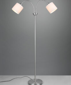 Φωτιστικό Δαπέδου Reality E14 Νίκελ Ματ Μεταλλικό – R46332001