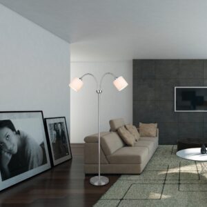 Φωτιστικό Δαπέδου Reality E14   Νίκελ Ματ Μεταλλικό    – R46332001