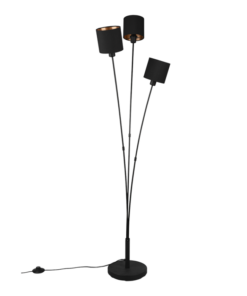 Φωτιστικό Δαπέδου Reality 3xE14 Μαύρο Ματ Μεταλλικό – R46333979