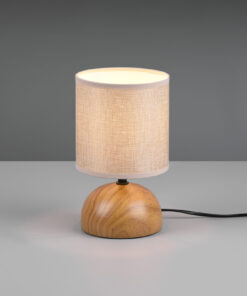 Επιτραπέζιο Φωτιστικό Reality LUCI 1x E14 Απομίμηση Ξύλου Κεραμικό – R50351035