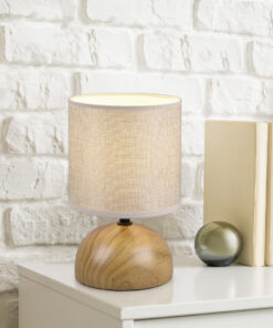 Επιτραπέζιο Φωτιστικό Reality LUCI 1x E14 Απομίμηση Ξύλου Κεραμικό – R50351035