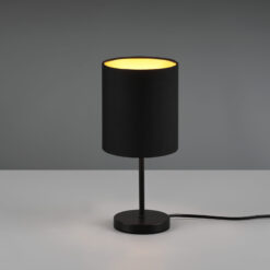 Επιτραπέζιο Φωτιστικό Reality JERRY 1x E14 Schwarz-Gold Μεταλλικό – R50491080