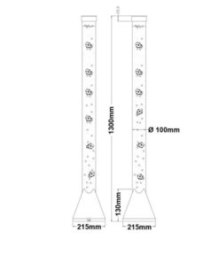 Φωτιστικό Δαπέδου Reality LED 3,6W Τιτάνιο Πλαστικό RGB 2700K R5073-47