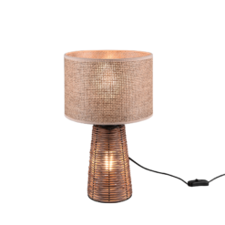 Πορτατιφ Reality E27 Καφέ Rattan – R50972026