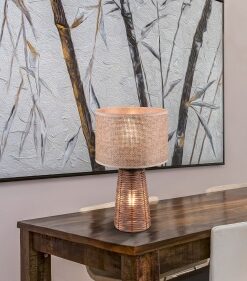 Πορτατιφ Reality E27 Καφέ Rattan – R50972026