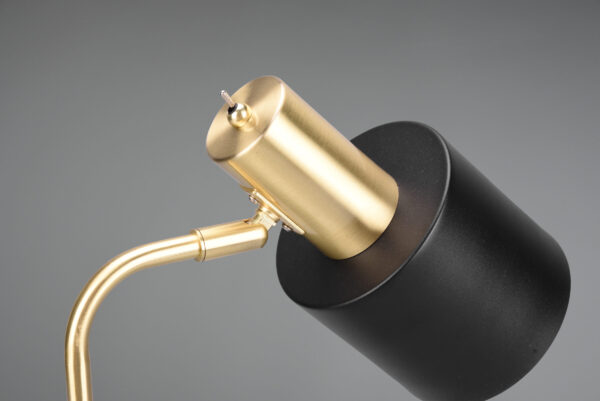 Επιτραπέζιο Φωτιστικό Reality ADAM  1x E14 Schwarz-Gold Μεταλλικό   – R51041080