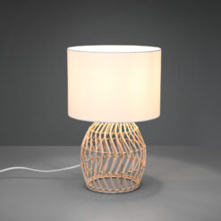 Επιτραπέζιο Φωτιστικό Reality RIKE 1x E27 Φυσικό Rattan – R51131036