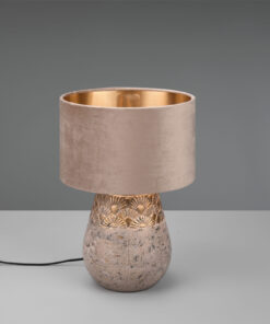 Επιτραπέζιο Φωτιστικό Reality KIRAN 1x E27 Γκρι Κεραμικό – R51231061