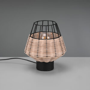 Επιτραπέζιο Φωτιστικό Reality BORKA  1x E27 Φυσικό Rattan   – R51261036