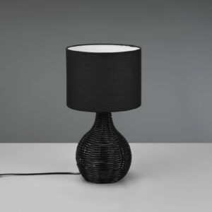 Επιτραπέζιο Φωτιστικό Reality SPROUT  1x E27 Μαύρο Rattan   – R51291002