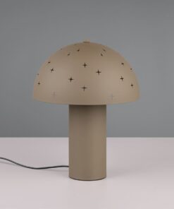 Επιτραπέζιο Φωτιστικό Καφέ Reality 1x E14 Χρώματος Μπεζ – R51361041