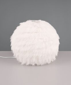 Πορτατιφ με Fluffy Λευκό Βελούδο FURRY Reality 1x E14 – R51581001