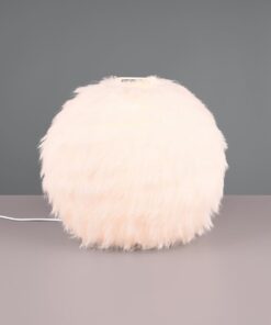 Πορτατιφ με Fluffy Λευκό Βελούδο FURRY Reality 1x E14 – R51581001
